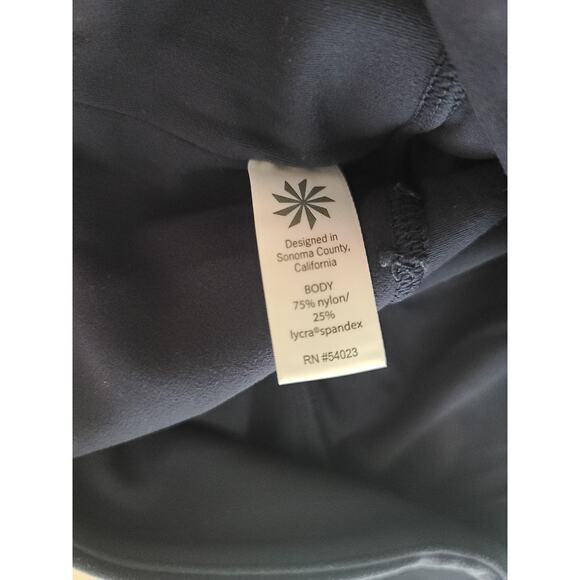 Athleta pink black capri leggings pants - medium - Picture 6 of 7